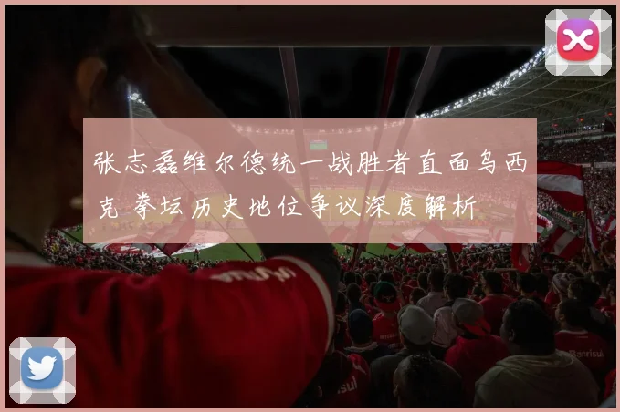 张志磊维尔德统一战胜者直面乌西克 拳坛历史地位争议深度解析